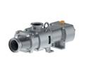 Same as S / N C106256
KCS50
Centrifugal pump
AISI316L
TECHNICAL FEATURES
| -------------------------------------- ------------ --------------------------- |
INFORMATION CONVEYED MEDIUM:
CONVEYING MEDIUM (1): SCIROPPO NEUTRO 56 ÷ 65 ° BX
CLEANING MEDIUM (CIP): C.I.P. (SODA 1 ÷ 3% NITRIC ACID 1 ÷ 3%)
MAX TEMPERATURE: 85 ° C
MINIMUM TEMPERATURE: 35 ° C
DENSITY: 1-1.3 kg / dm³
VISCOSITY: 1-60 cP
SOLIDS CONTENT: NOT AVAILABLE
OPERATING CONDITIONS:
INLET PRESSURE: INLET PRESENT
OPERATING POINT:
FLOW RATE (1): 15 m³ / h
DELIVERY HEIGHT (1): 63 m
FREQUENCY (1): 50 Hz
OPERATION: WITH FREQUENCY CONVERTER (ON SITE)
| -------------------------------------- ------------ ----------------------------
TYPE OF INSTALLATION: WITH MOTOR + WITH CALOTF FEET
BONNET: WITH BONNET (1.4301 / AISI 304)
SUCTION FITTING: DIN 11851 DN65 EXTERNAL THREAD
PRESSURE SOCKET: DIN 11851 DN50 EXTERNAL THREAD
MATERIAL PUMP: 1.4404 / 1.4409 (AISI 316L / CF3M)
ELASTOMER PUMP: EPDM (FDA)
OPEN Ø FULL 210
MECHANICAL SEAL: DOUBLE EXTERNAL (BTB), FLUSHED
CONNECTION FLUSHING LINE: 1/8 "G MALE THREAD
MECHANICAL SEAL MATERIAL:
SLIDING SURFACES: PROD .: TUC / TUC - ATMOS .: TUC / CARB
ELASTOMERS: EPDM
UNIT TYPE CSF CODE: 877 7R37X-HX-73V7-HX (72)
ELECTRIC MOTOR: MULTIVOLTAGE IE3-EISA IP55, CL.F
SPEED: 2900 RPM (50HZ)
MOTOR POWER: 15 KW
MOTOR VOLTAGE: 400 / 690V D / Y (STD) ± 5%
MOTOR PROTECTION: WITH PTC
| -------------------------------------- ------------ ----------------------------
EXPLANATION:
CONFORMITY (ALL.II.A, 2006/42 / CEE) DOC.C.CE
.. .. .. TECHNICAL DATA PUMP:
PN MAX 10 BAR
T MAX 100 ° C
DOCUMENTS:
OPERATING MANUAL DOCICS
CONFORMITY EG1935 / 2004 (FOOD CON.) DOC.C.IA
SECTIONAL DRAWING WITH PARTS LIST DOCA2678